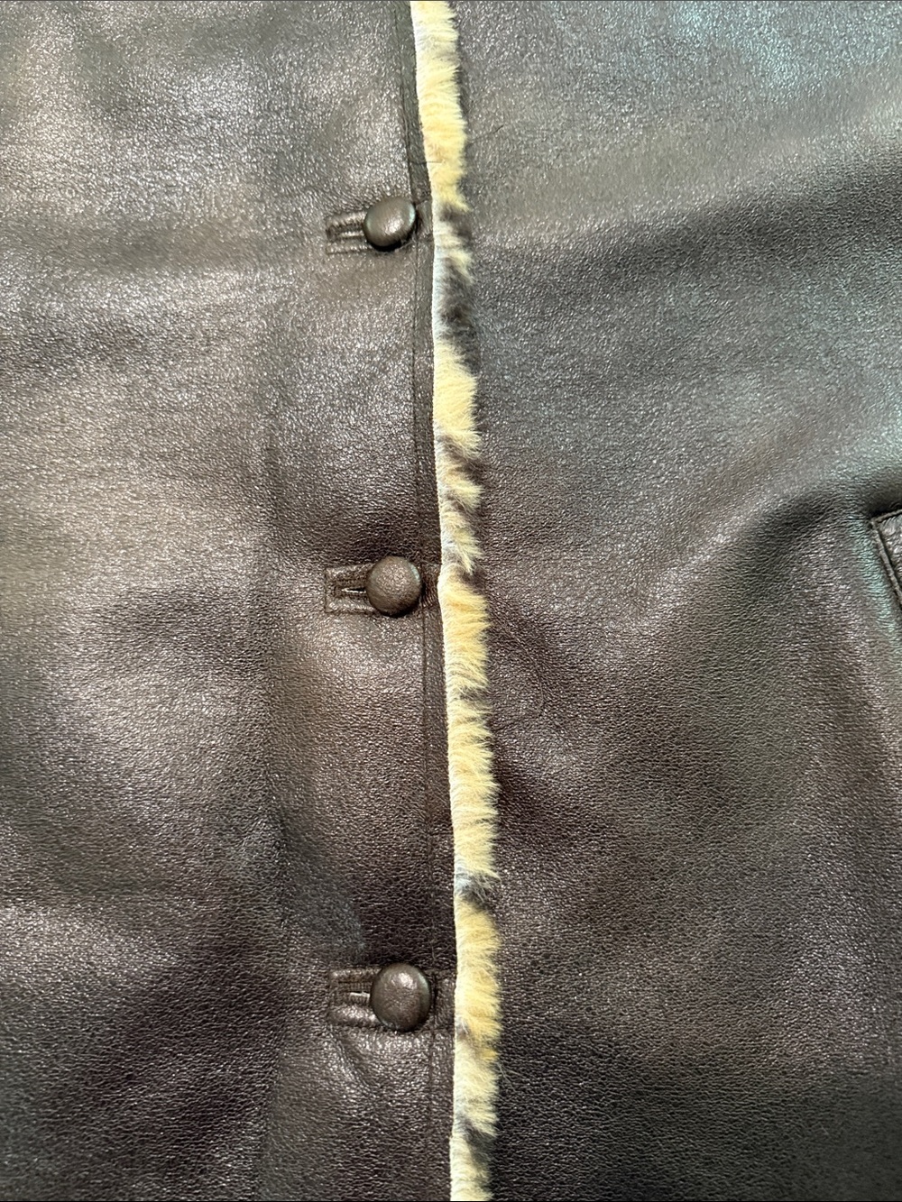 Marc New York Leopard Faux Fur Leather Brown Hooded Jacket Women’s Size Small - Picture 15 of 15